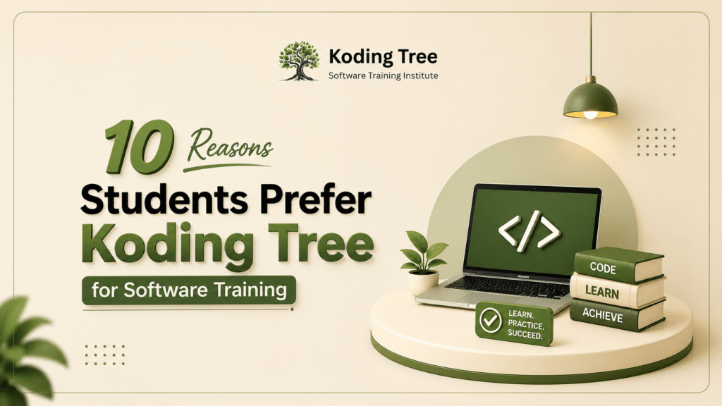 10 Reasons Students Prefer Koding Tree for Software Training – Best Software Training Institute in Bangalore offering practical training, real-time projects, expert mentors, and placement support.